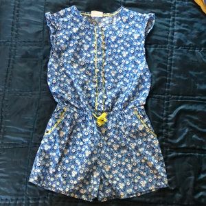 Mini BODEN shorts jumper/romper girls sz 7-8 yrs
